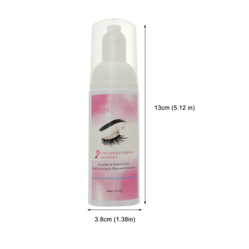 Eyebrow Eyelash Extension Shampoo Mascara Remover With Brush 1