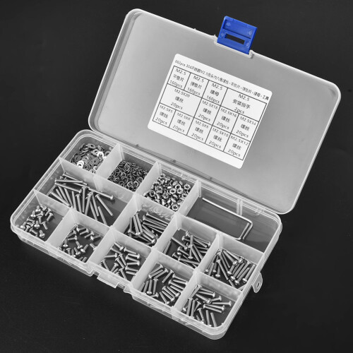 662tlg SUS304 M2.5 Schrauben-Nut-Washer-Set 2