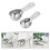 2Pcs Coffee Measuring Scoops Sturdy Stainless Steel Kitchen Spoons 10