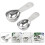 2Pcs Coffee Measuring Scoops Sturdy Stainless Steel Kitchen Spoons 8