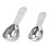 2Pcs Coffee Measuring Scoops Sturdy Stainless Steel Kitchen Spoons 7