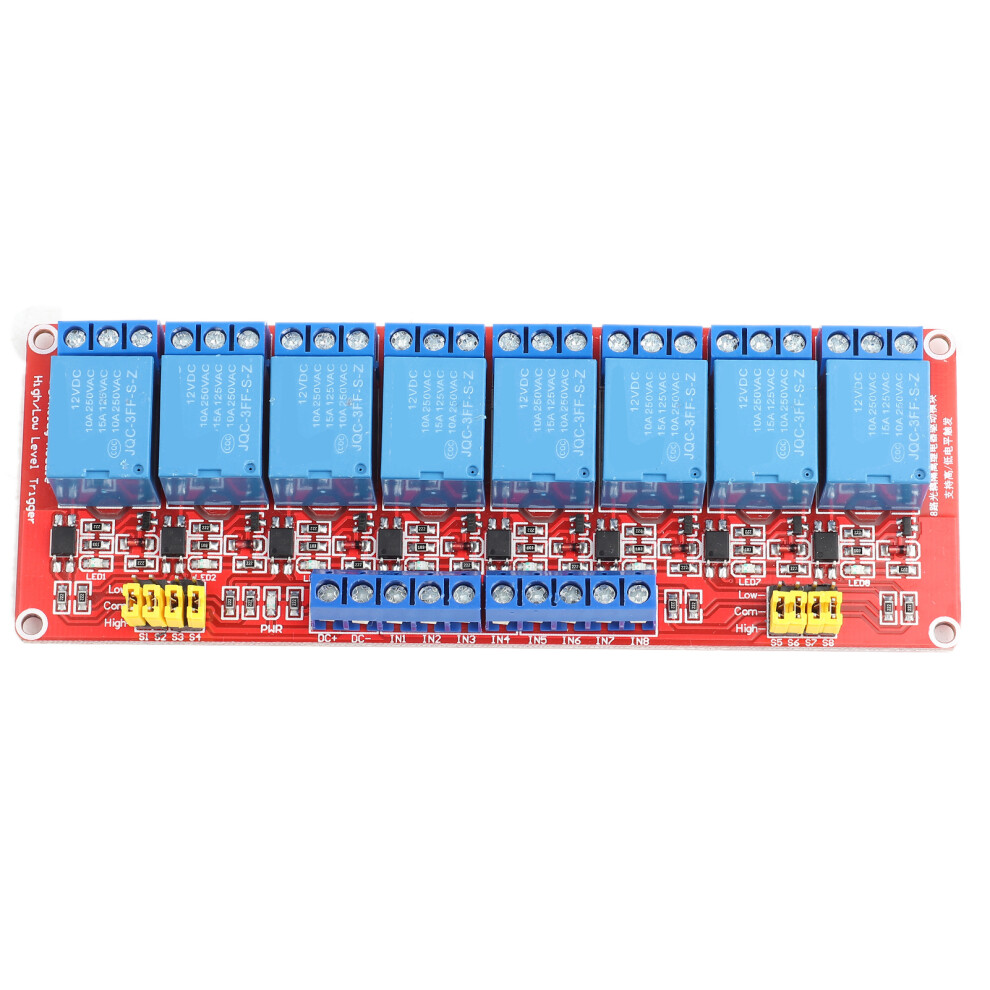 Dc 12V 8ÂChannel High Low Level Dyal Ttigger Relay Module Board 610830956752