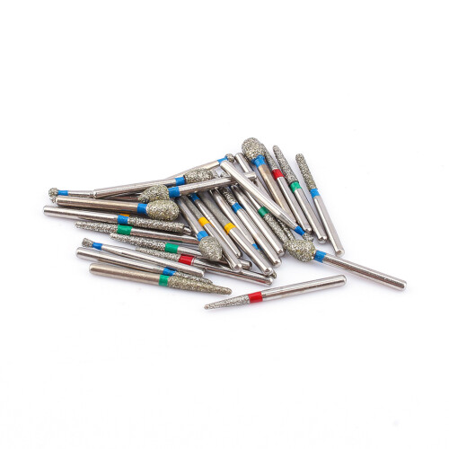 30X Dental Diamond Burs High Speed Handpiece 2