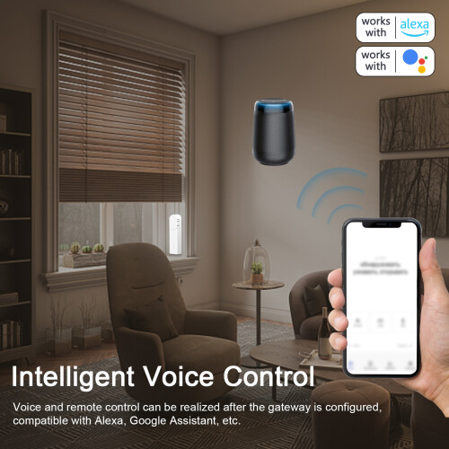 Tuya WiFi Smart Vorhangmotor kabellos App Timer Alexa