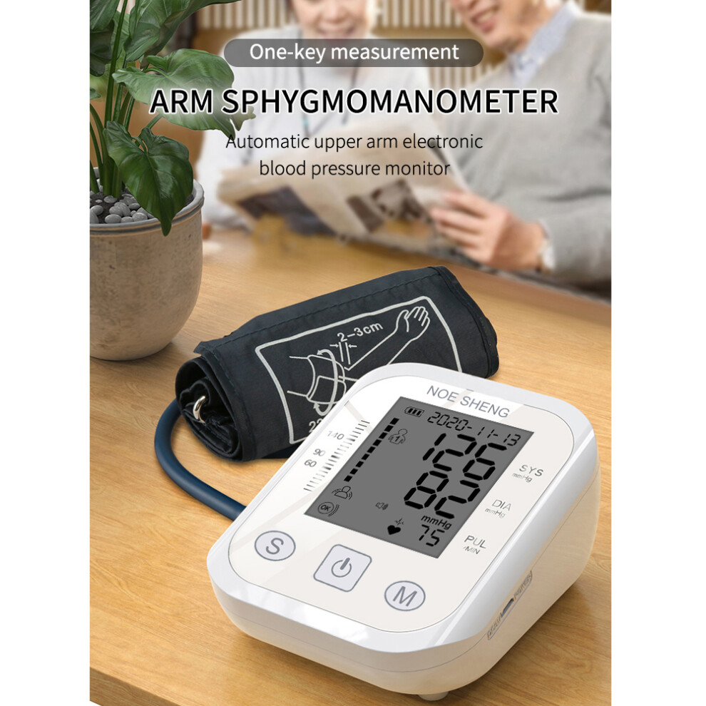 Arm Type Automatic Blood Pressure Monitor LCD Digital Portable
