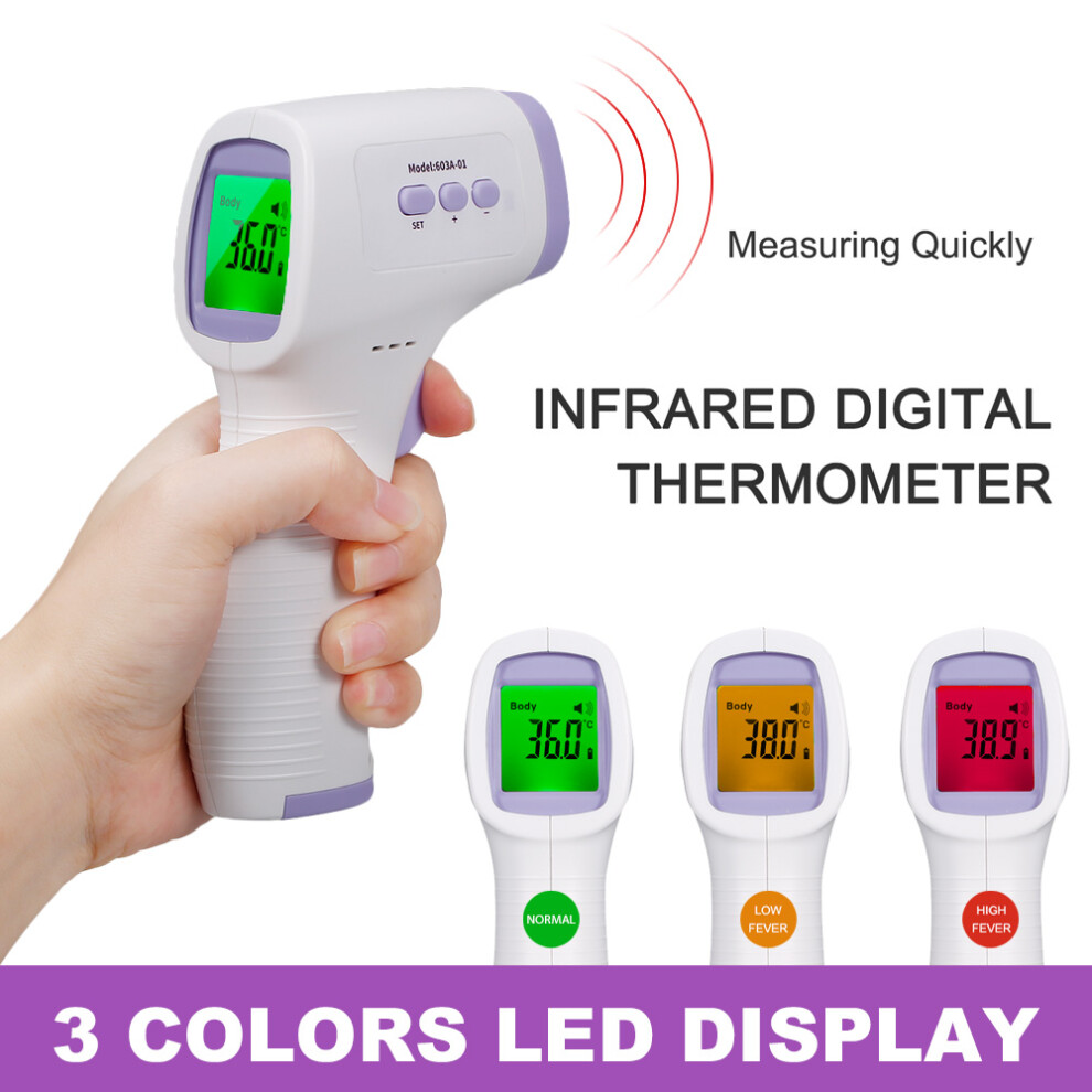 Non-contact Infrared Thermometer 1-Second Accurate Forehead Temp LCD