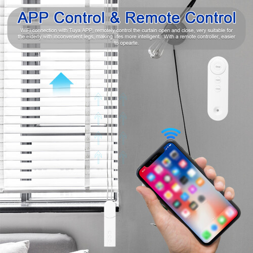 Tuya WiFi Smart Vorhangmotor kabellos App Timer Alexa 2