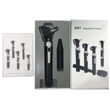 Carevas Fiber Optic LED Otoscope 3X True View 8 Tips FDA CE Approved