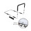 Height Adjustable Hand Bed Rail for Elderly with Anchor Strap 350LB 2
