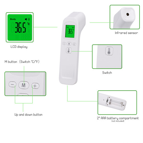 Berührungsloses Stirnthermometer Digital Infrarot 1
