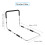 Height Adjustable Hand Bed Rail for Elderly with Anchor Strap 350LB 5