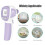 LCD Digital IR Thermometer Non-Contact Forehead Alarm Storage 5