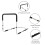 Height Adjustable Hand Bed Rail for Elderly with Anchor Strap 350LB 3