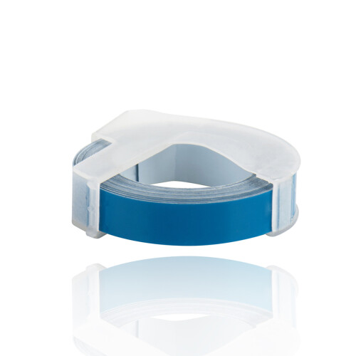 3D Plastic Embossing Label Tape for DYMO 3/8" x 9.8ft Ocean Blue 2
