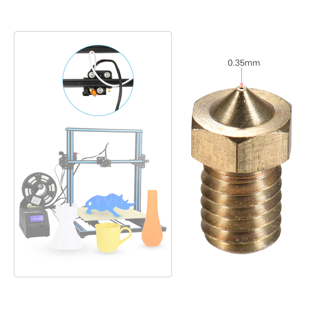 V5&V6 Brass Nozzle Print Head 1.75Mm Filament 0.2-1.0Mm 610830951375