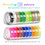 3D Plastic Embossing Label Tape for DYMO 12965/1610 3/8" 9.8ft Silver 2