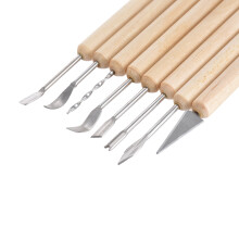 30x Tonmodellierwerkzeug Set Holzschaber