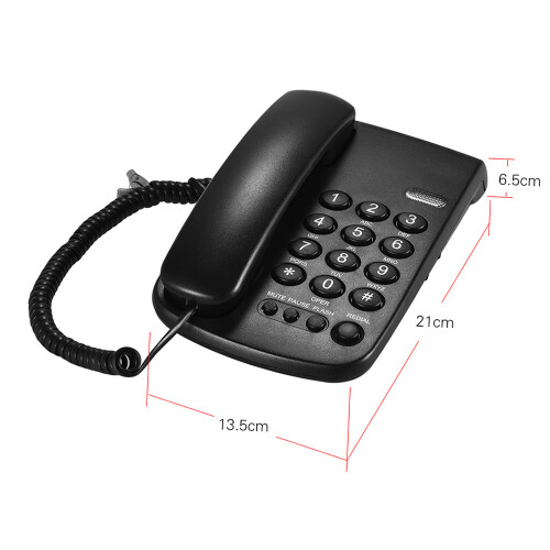 Wandhalterung Telefon mit Hörer Pause/Weiterrufen/Stummschalt 1