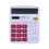 Handheld Solar-Batterie-Rechner 12-stellig Rose Rot 3