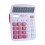 Handheld Solar-Batterie-Rechner 12-stellig Rose Rot 4