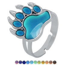 Changing Color Ring Metal Ring Mood-Silver Plated Silver Silver