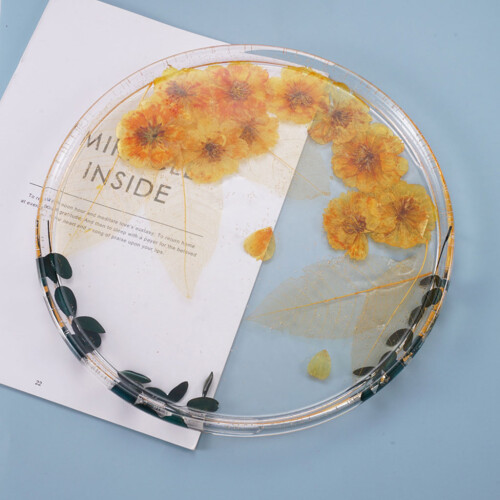 Handicrafts Serving Plate Board Resin Mold DIY Crafts-Clear 1