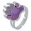 Changing Color Ring Metal Ring Mood-Silver Plated Silver Silver 3