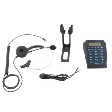 Kabeltelefon mit Noise-Cancelling-Headset Rufnummernanzeige