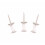 50x Transparent Push Pins Plastic Head Metal Point Wall Tacks 4