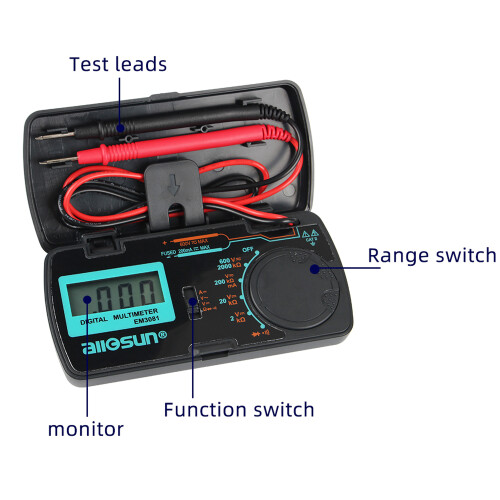 Mini-Digital-Multimeter DC/AC Spannung Strom Ohm 1