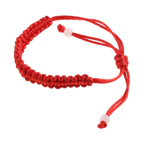 Adjustable Braided Red String Anklets Lucky Kabbalah-Red 2