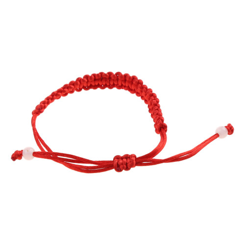 Adjustable Braided Red String Anklets Lucky Kabbalah-Red 1