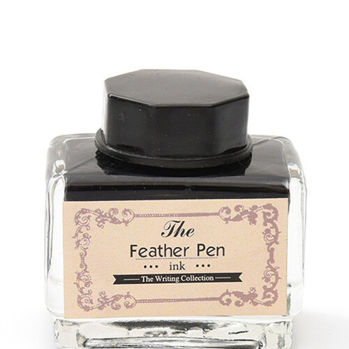 Vintage Feather Quill Dip Pen Ink Set Writing Gift 2