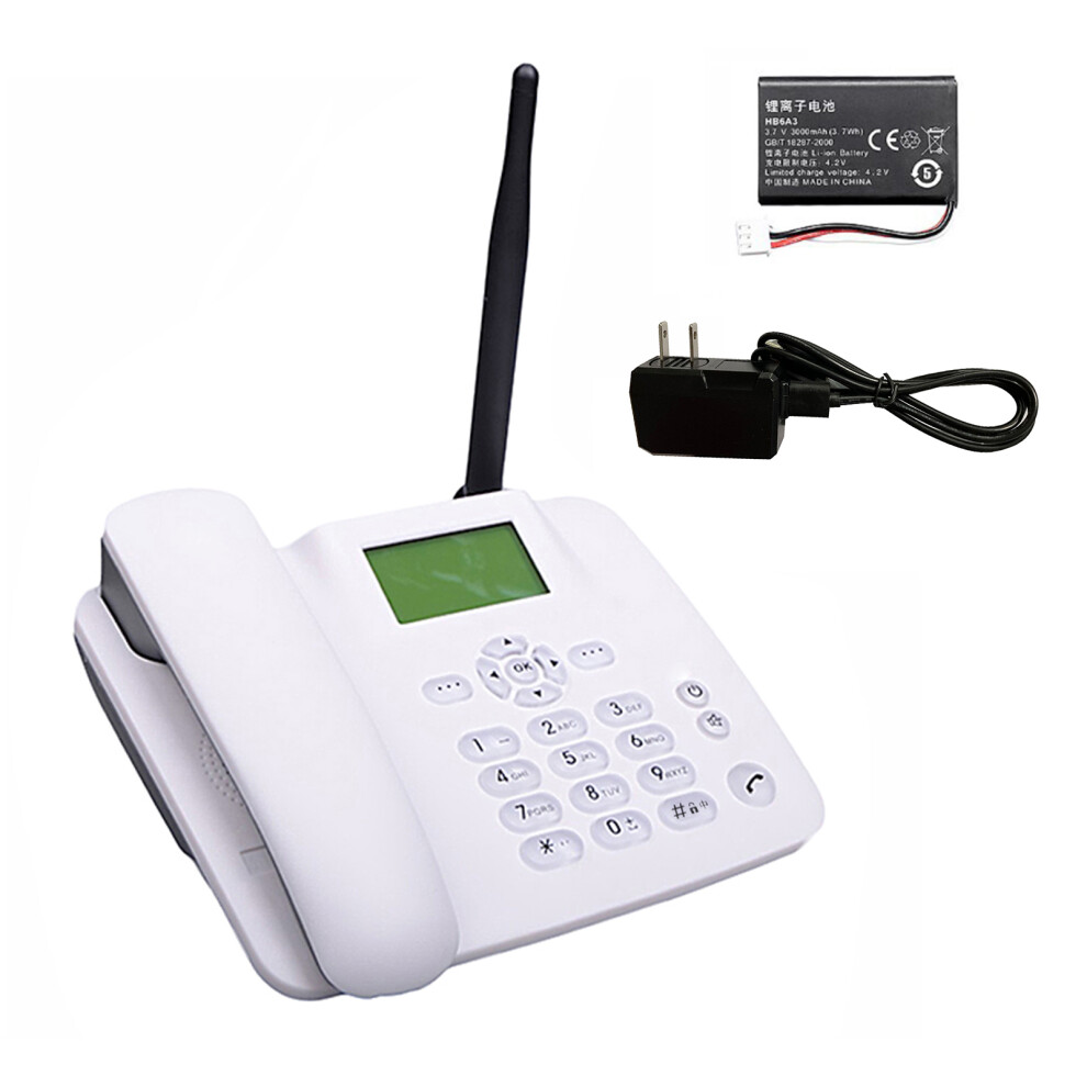 2G Desktop Phone Gsm 850/900/1800/1900Mhz Sim Cordless Alarm Clock Sms 610830861834