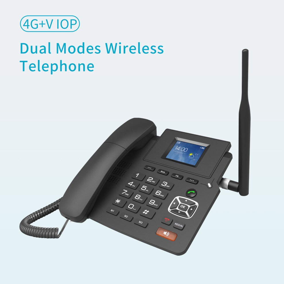P03-4G Desktop 4G Voip Phone 2 Sip Accounts Wifi Sim Lcd 610830864552