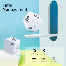 Cubischer Timer LED 15/20/30/60min für Studium, Kochen, Büro
