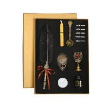 Vintage Quill Pen Set with Nibs Holder Gift for Students