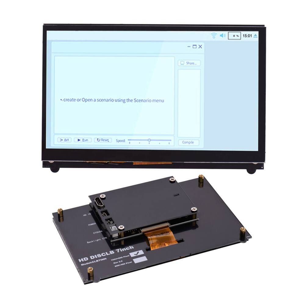 7 Inch Hd Ips Touchscreen 1024*600 Portable Monitor Usb Hd Interface 610830886578