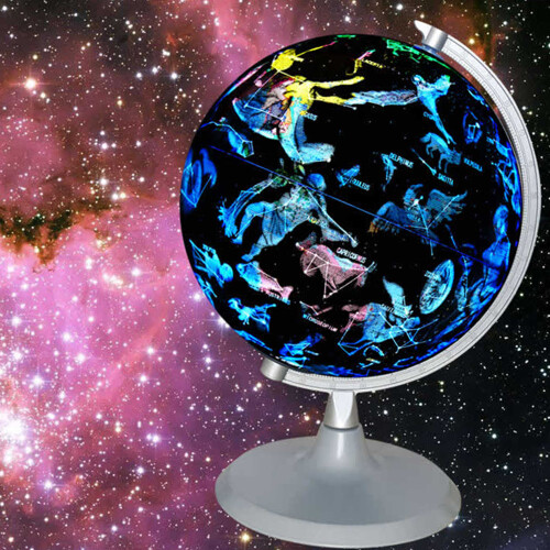8 Inch LED Illuminated World Globe Earth Constellation Educational