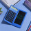 Faltbares LCD-Schreibtablett mit Taschenrechner 12-stellig Display 3