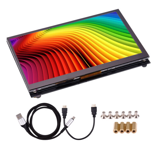 7 Zoll HD IPS Touchscreen 1024*600 Monitor USB 1