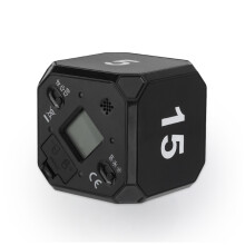 Würfel-Timer mit Schwerkraftsensor, LED, 5-45 Min, Vibrationsalarm