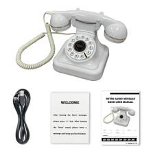 Audio Message Book Voice Recorder Vintage Telephone with Voicemail