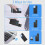 Tragbarer Clip-Rücken Barcode-Scanner BT+2.4G Wireless Speicher PC 5
