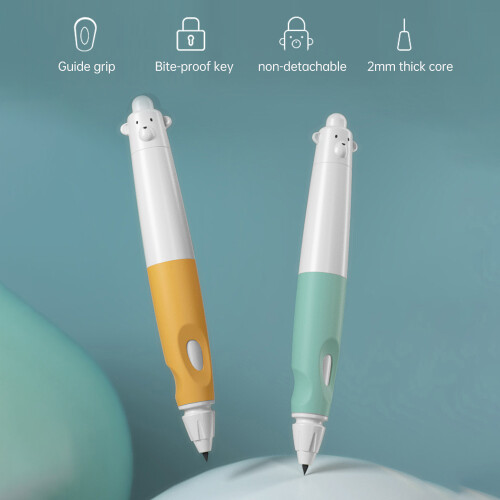 NBX 2mm Auto Pencil Sharpener Non-slip Silicone Handle 10pcs Refills 2