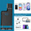 Tragbarer Clip-Rücken 1D Barcode-Scanner BT+2.4G Wireless Speicher 4