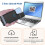 Tragbarer Clip-Rücken 1D Barcode-Scanner BT+2.4G Wireless Speicher 5