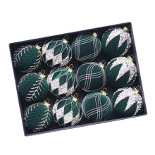 Unique Christmas Baubles Decoration Elegant-dark green