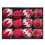 Luxurious Flocking Christmas Tree Baubles 8cm Warm-wine red 1