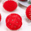 Luxurious Flocking Christmas Tree Baubles 8cm Warm-wine red 6